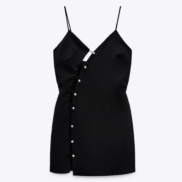 NEW! HP 🥳🥳🥳Zara Buttoned Dress with Jewels - Picture 8 of 15